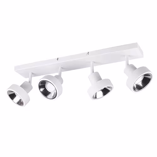 4 flammige Deckenleuchte in weiß