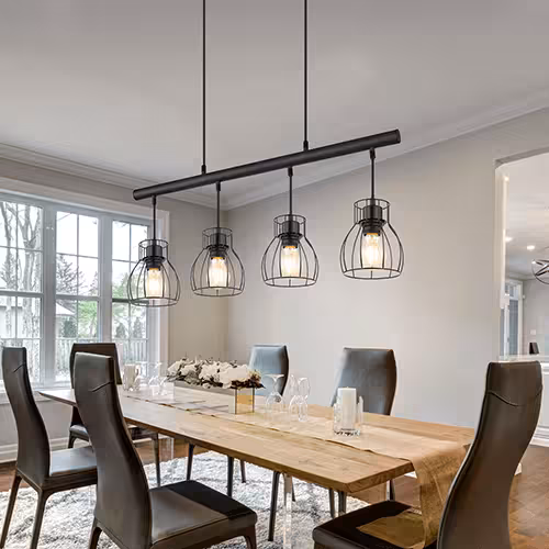 Hängeleuchte 4 Flammig im Industriellen-Design