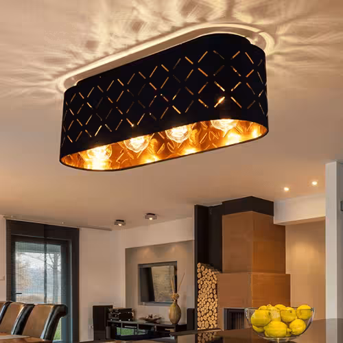 LED Deckenleuchte mit Dekorstanzungen